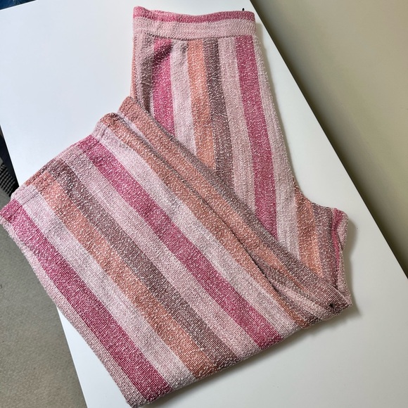 BB Dakota That 70s Stripe Crop Pant LARGE - Picture 2 of 5